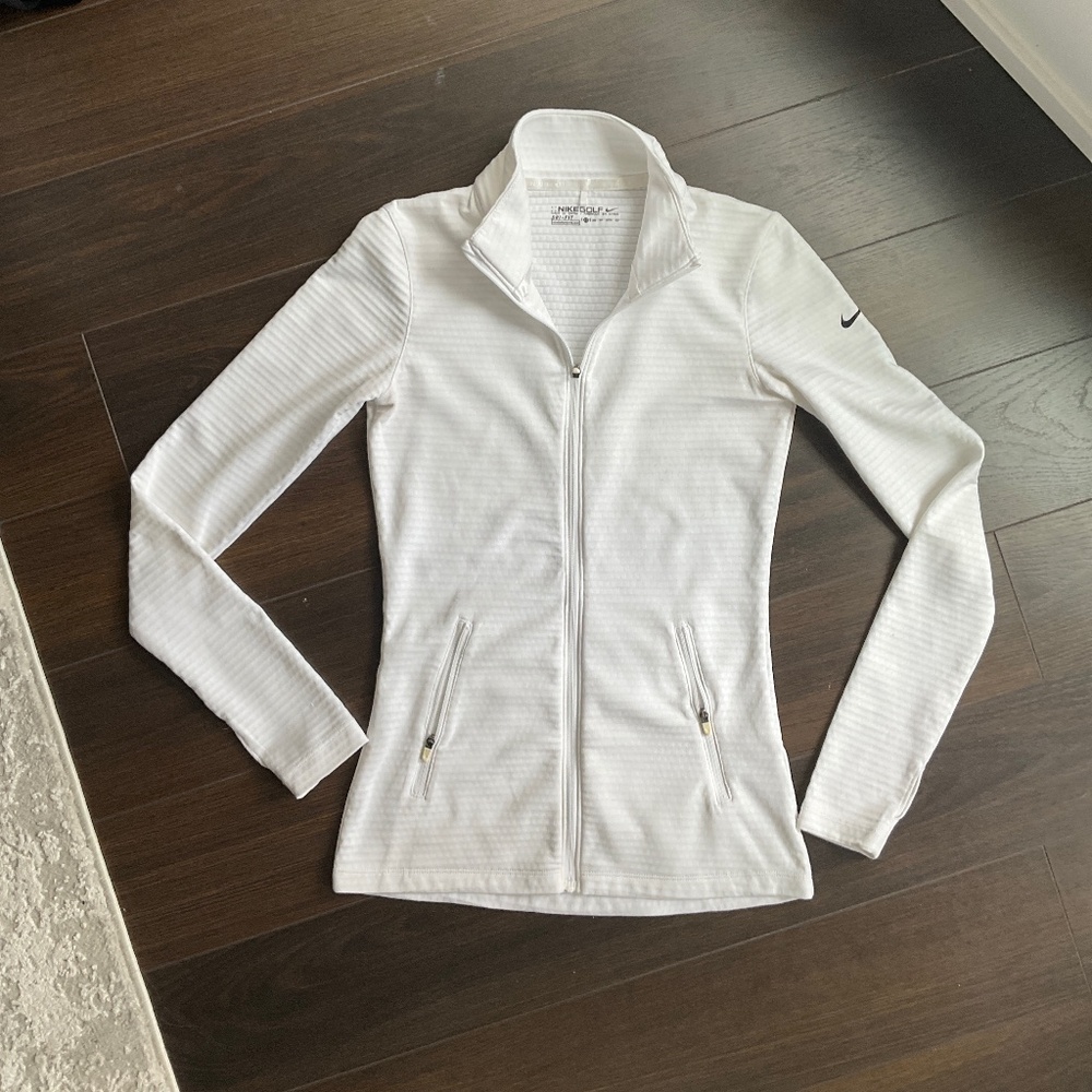 Nike White Full-Zip Women's Jacket